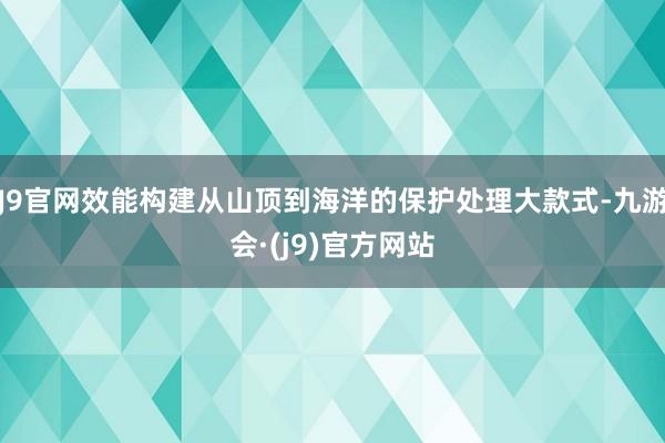 J9官网效能构建从山顶到海洋的保护处理大款式-九游会·(j9)官方网站