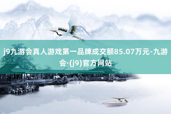 j9九游会真人游戏第一品牌成交额85.07万元-九游会·(j9)官方网站