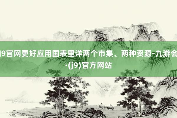 J9官网更好应用国表里洋两个市集、两种资源-九游会·(j9)官方网站