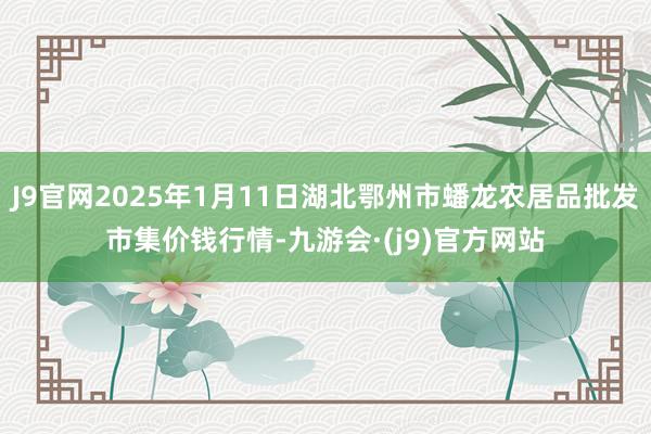 J9官网2025年1月11日湖北鄂州市蟠龙农居品批发市集价钱行情-九游会·(j9)官方网站